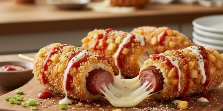 Como preparar o famoso corn dog coreano em casa com poucos ingredientes, é uma verdadeira experiência gastronômica