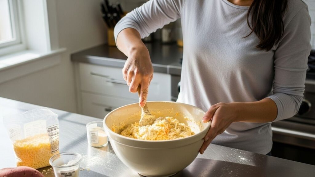Você já provou bolo pão de queijo? Se não, faça agora mesmo esta receita prática e deliciosa que irá salvar o seu lanche da tarde