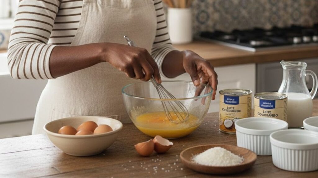 Nem brasileiro, nem japonês, toucinho do céu é um doce português delicioso que combina coco e leite condensado, aprenda a fazer em poucos minutos