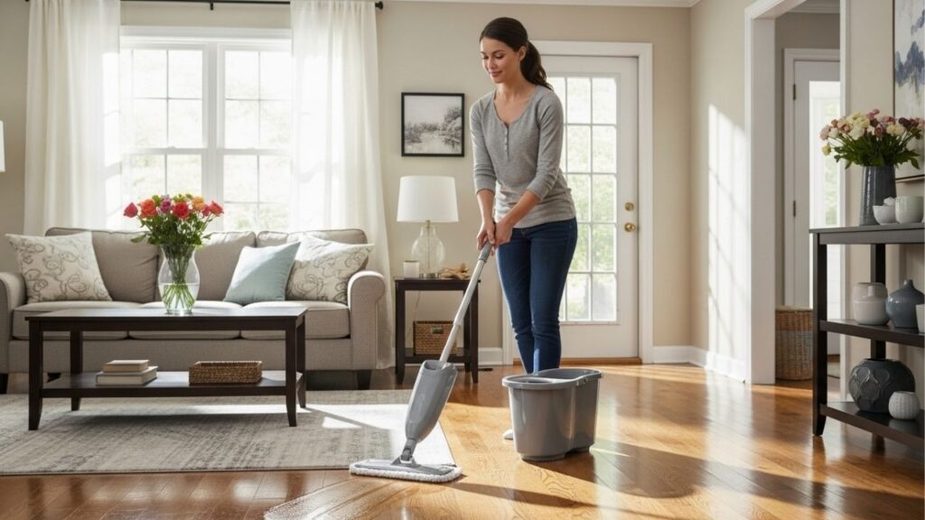 Como fazer lavagem a seco no piso de casa sem excesso de água, mas com a mesma eficácia da limpeza tradicional, deixando o ambiente limpo e cheiroso