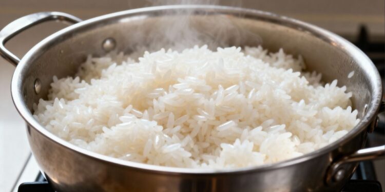 Cozinhar arroz com uma gota de vinagre: o truque simples que deixa os grãos soltinhos e brancos