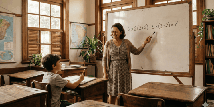 Desafio matemático: consegue resolver 2 x 2 (2 + 2) – 5 x (2 + 2) sem errar?