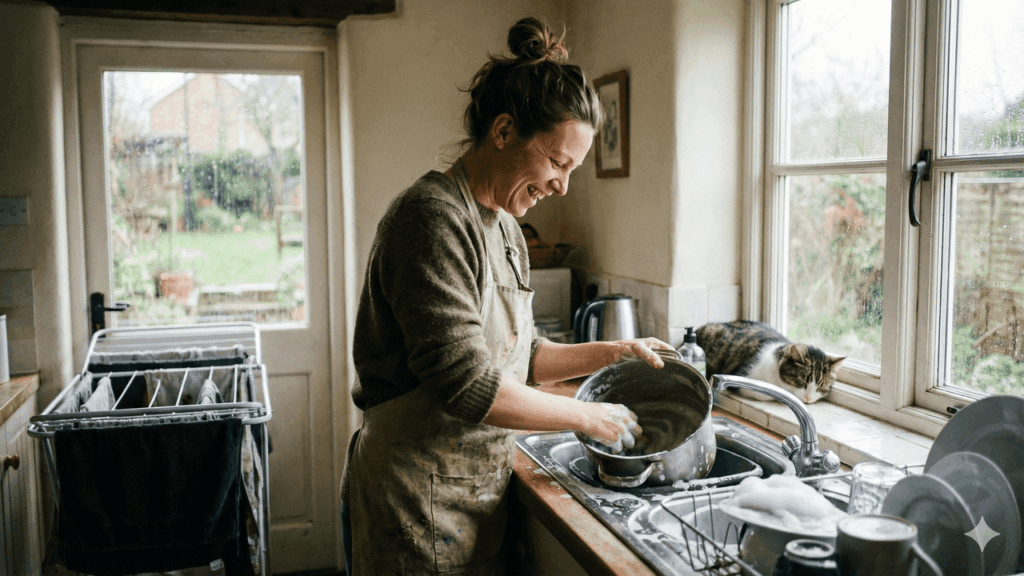 como lavar louça corretamente