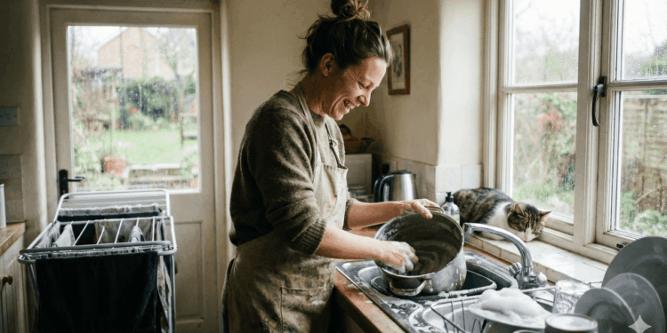 como lavar louça corretamente