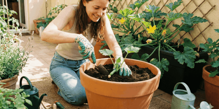 Abobrinha em vaso sem abelhas? Aprenda a polinização manual para garantir frutos
