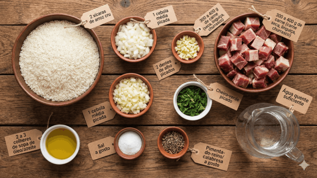 ingredientes arroz carreteiro