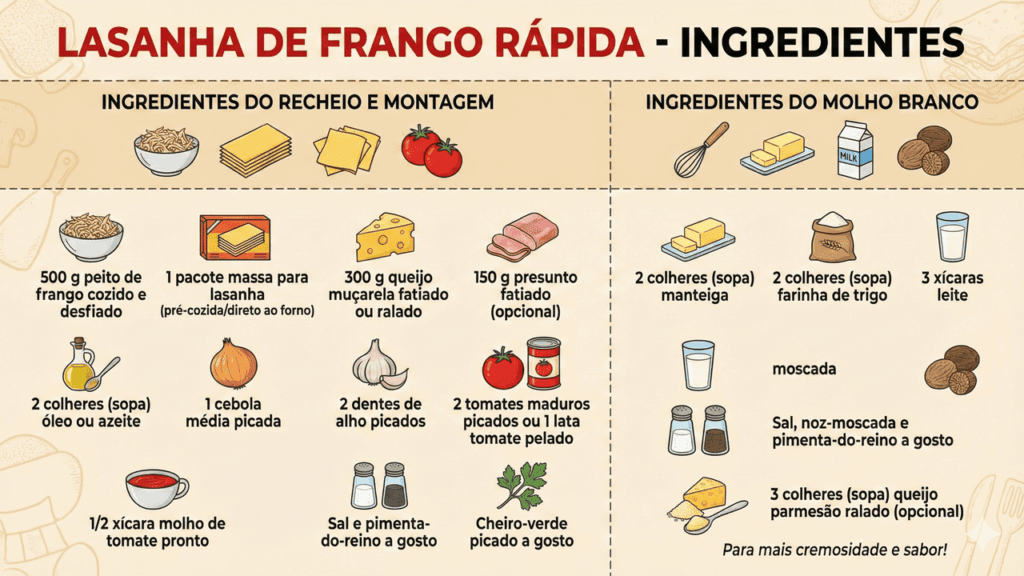 receita de lasanha de frango