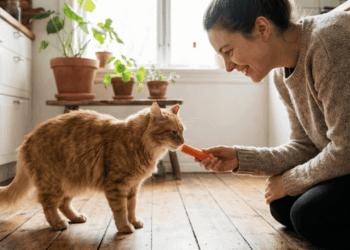 Como oferecer cenoura ao seu gato de forma segura e na frequência adequada