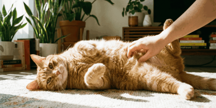 O que significa quando seu gato mostra a barriga?