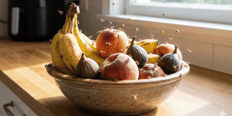 Armadilha caseira simples que ajuda a reduzir moscas de frutas na cozinha em minutos