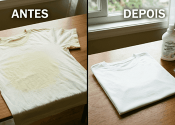 tirar manchas amareladas das roupas brancas