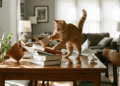 Por que gatos derrubam objetos da mesa e o que esse comportamento revela