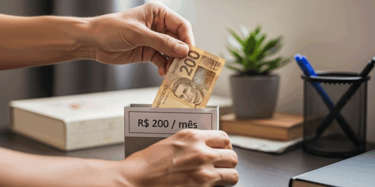 Poupar 200 reais por mês sem dor: ajustes que funcionam mesmo com orçamento apertado