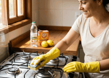 Cansado de esfregar o fogão? Estas misturinhas mágicas com poucos ingredientes vão poupar muito seu tempo