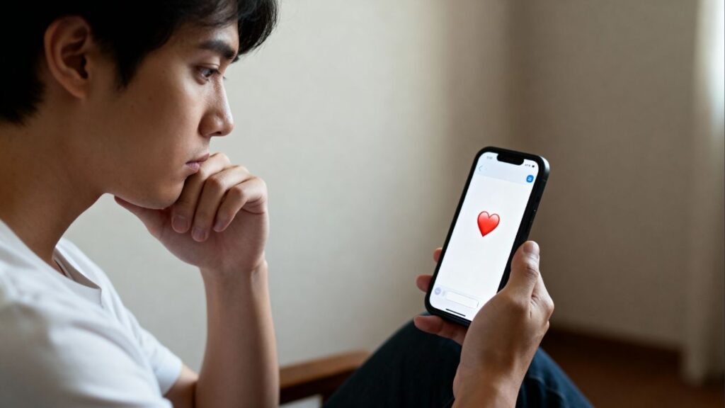 O que significa quando alguém reage só com coração nas mensagens, segundo a psicologia