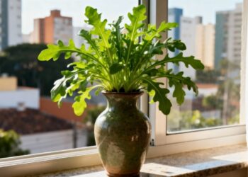 Pouca gente sabe, mas essa hortaliça cresce rápido até em vaso de apartamento