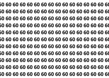 Encontre o número 06 entre vários números 60 em apenas 20 segundos neste desafio