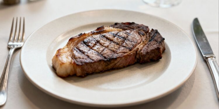 Qual o prato correto para comer carne de acordo com notas de etiqueta