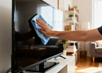 Sem pano úmido, nem produtos químicos: a forma correta de limpar telas de TV