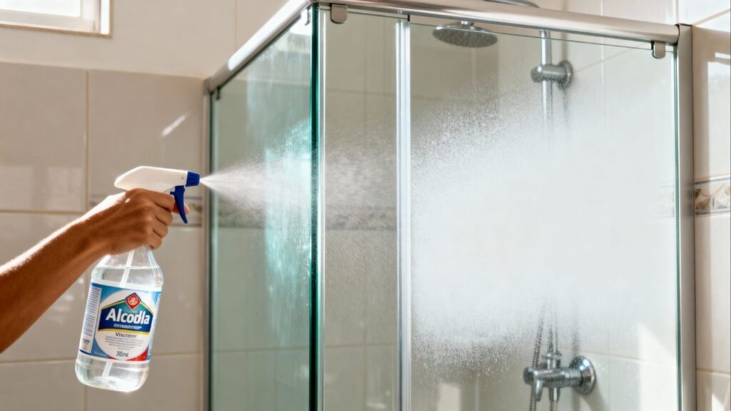 Só 1 ingrediente da cozinha e o box do banheiro fica transparente de novo, sem esforço pesado