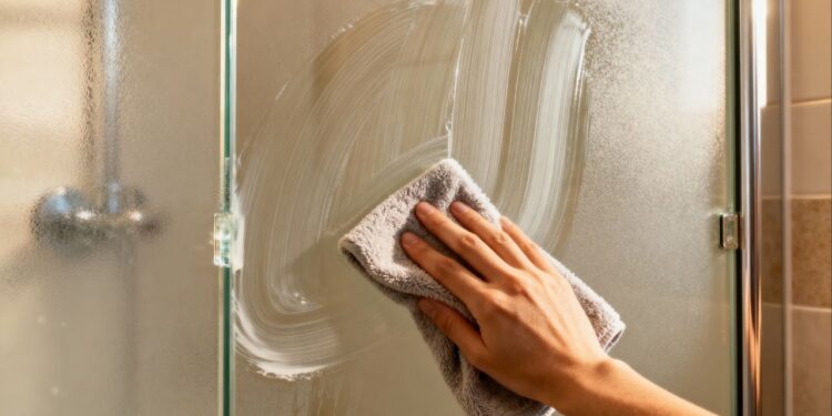 Só 1 ingrediente da cozinha e o box do banheiro fica transparente de novo, sem esforço pesado