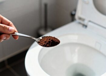 Uma colherada basta: é por isso que cada vez mais pessoas estão jogando borra de café no vaso sanitário