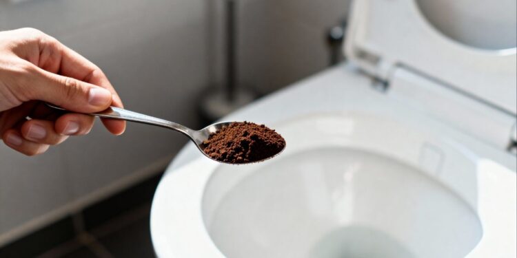 Uma colherada basta: é por isso que cada vez mais pessoas estão jogando borra de café no vaso sanitário