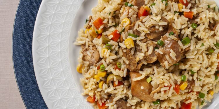 arroz carreteiro no prato