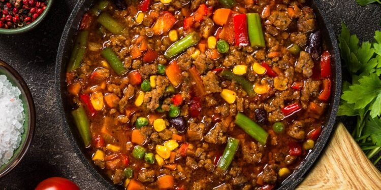 chili de carne estilo tex mex
