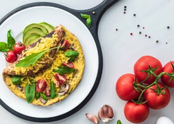 omelete de espinafre