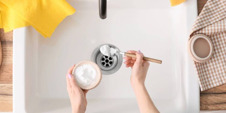 Evite mau cheiro na pia usando apenas dois ingredientes que você provavelmente já tem em casa