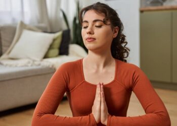 exercício de respiração profunda