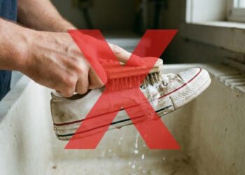 aprenda a lavar o tênis corretamente