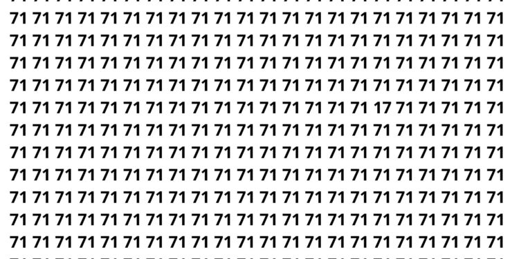 Você consegue achar o número que só 25% das pessoas veem em segundos