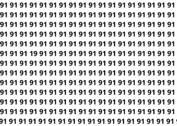 Você consegue identificar o número que só 5 em cada 20 pessoas notam?