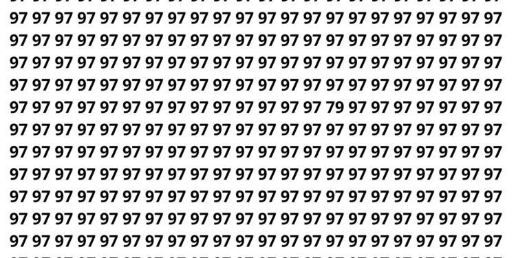 Encontre o número entre dezenas de 97 e desafie seu cérebro em 8 segundos