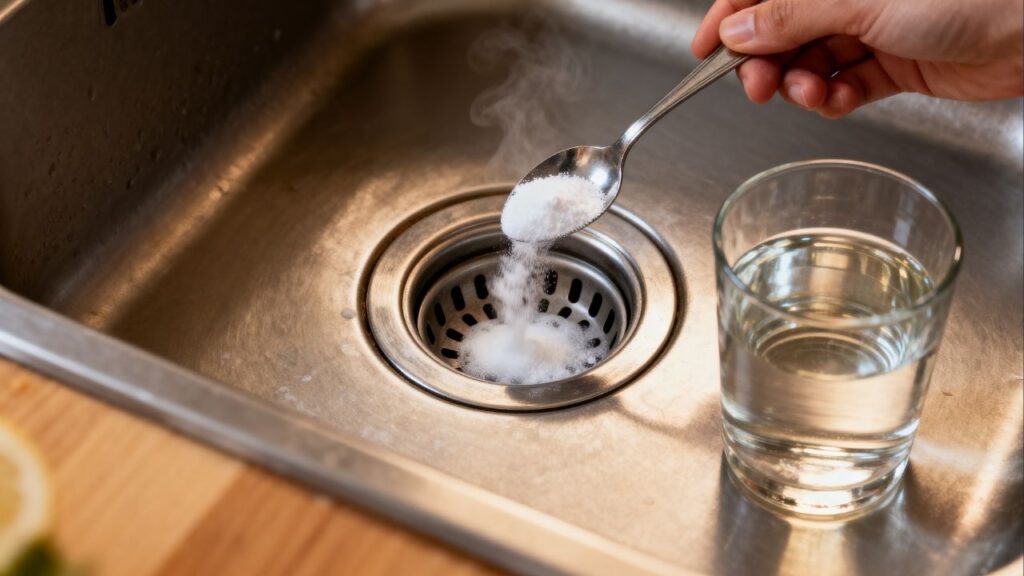 A forma mais simples de evitar mau cheiro no ralo da pia é despejar essa mistura caseira à noite