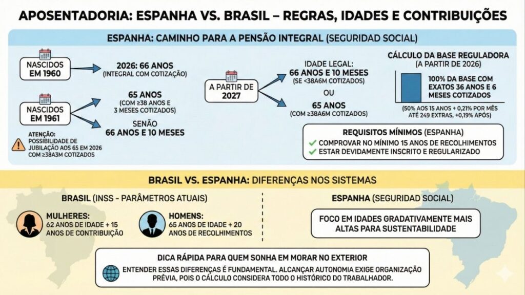 Aposentados nascidos entre 1960 e 1970 podem garantir 100% da pensão neste país em 2026