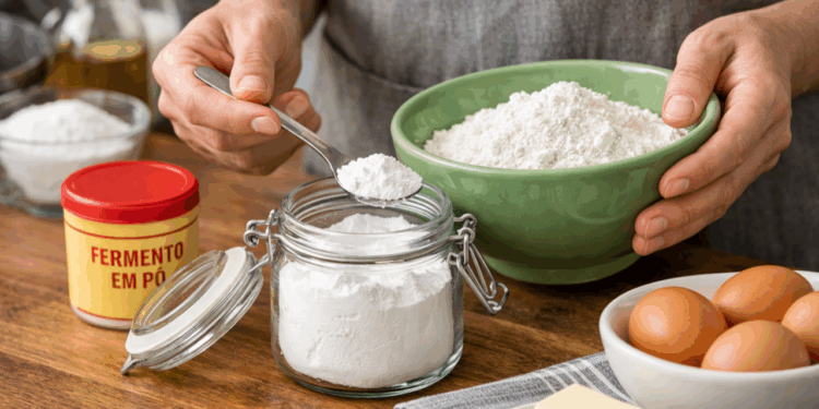 Como usar bicarbonato no lugar do fermento e evitar erro no bolo