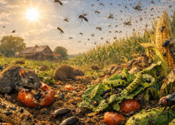 Pequenos descuidos no verão facilitam a proliferação de pragas urbanas e elevam riscos à saúde em casas