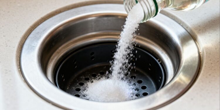 Colocar sal grosso e vinagre no ralo da cozinha: por que é recomendado e para que serve