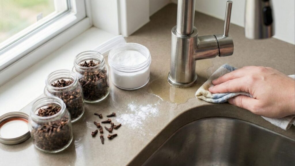Como eliminar formigas da pia da cozinha usando soluções caseiras que não deixam cheiro forte nem intoxicam crianças