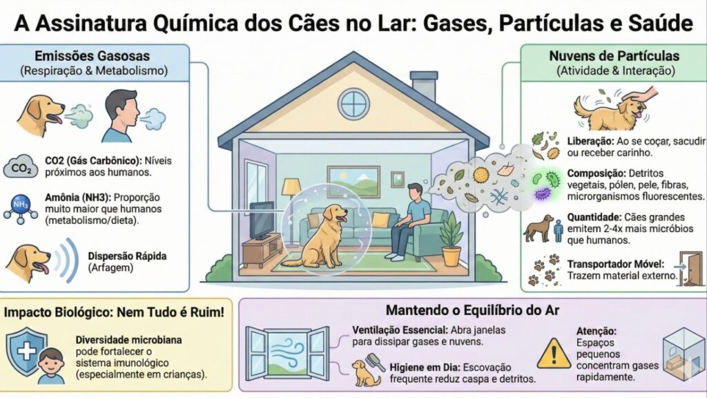 Como seu cachorro altera a qualidade do ar da sua casa, segundo este estudo