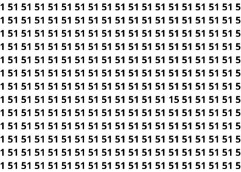Desafio mental: quem identifica o 15 entre 51 mais rápido é o campeão