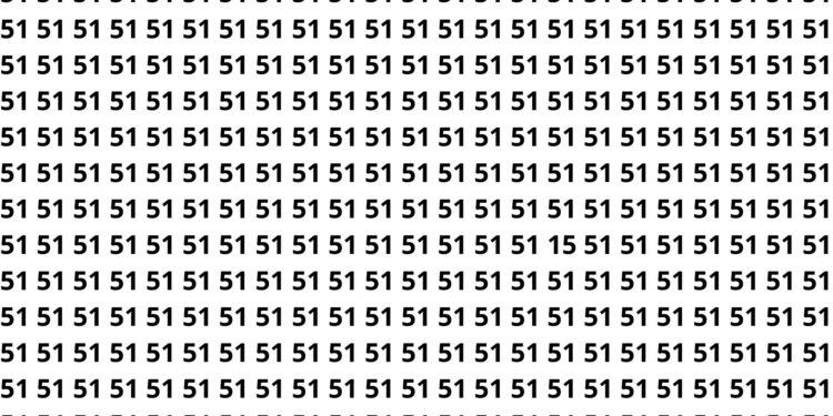 Desafio mental: quem identifica o 15 entre 51 mais rápido é o campeão