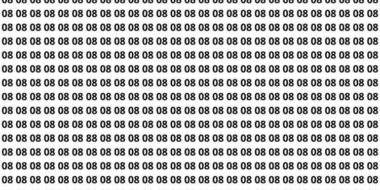 Parece fácil, mas quase ninguém encontra o 88 no tempo limite