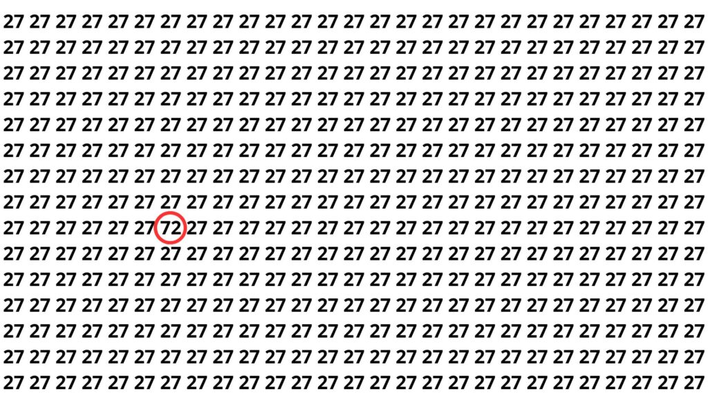 localizar o número 72