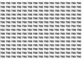 Só os mais atentos acham o 709 escondido entre tantos 790 em 15 segundos