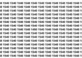 Encontre o número 1450 entre vários 1540 e teste sua visão em 15 segundos