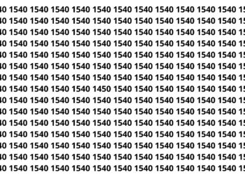Encontre o número 1450 entre vários 1540 e teste sua visão em 15 segundos